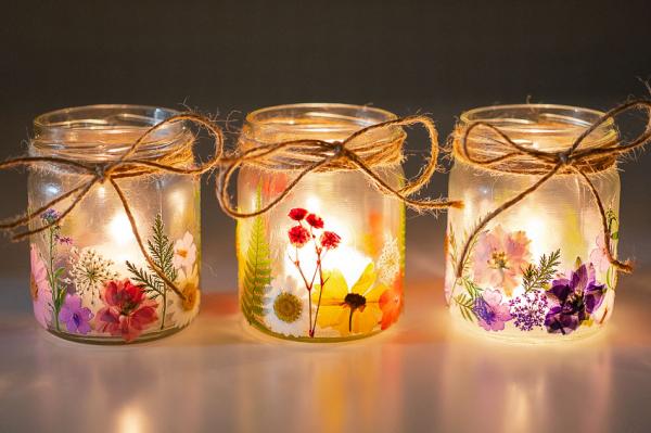 Image for event: Adult Craft Time - Flower Lanterns