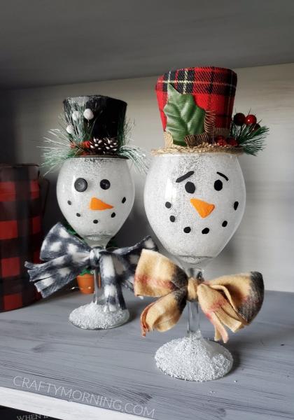 Image for event: Adult Craft Time - Glass Snowman 